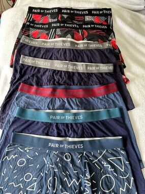 Navy & Red Briefs - set of 7